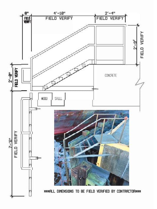 Pre-Fabricated Pier Ladder